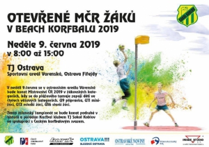  Pořadatelství Mistrovství ČR 2019 v beach korfbalu