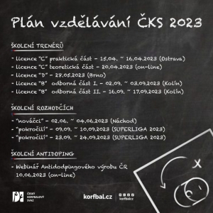 Plán vzdělávání v ČKS 2023